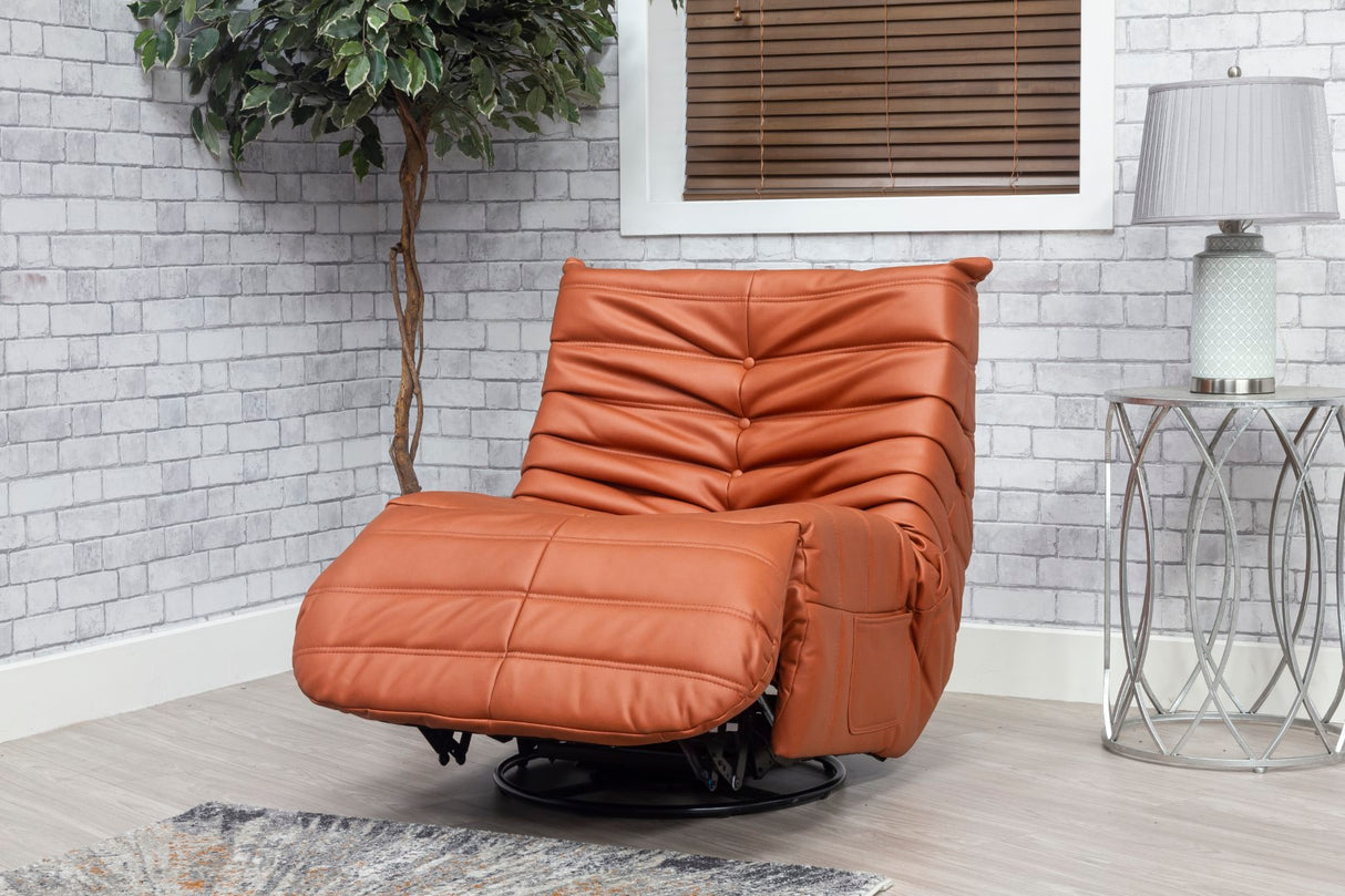 Capri Swivel Rocker Recliner - Pumkin