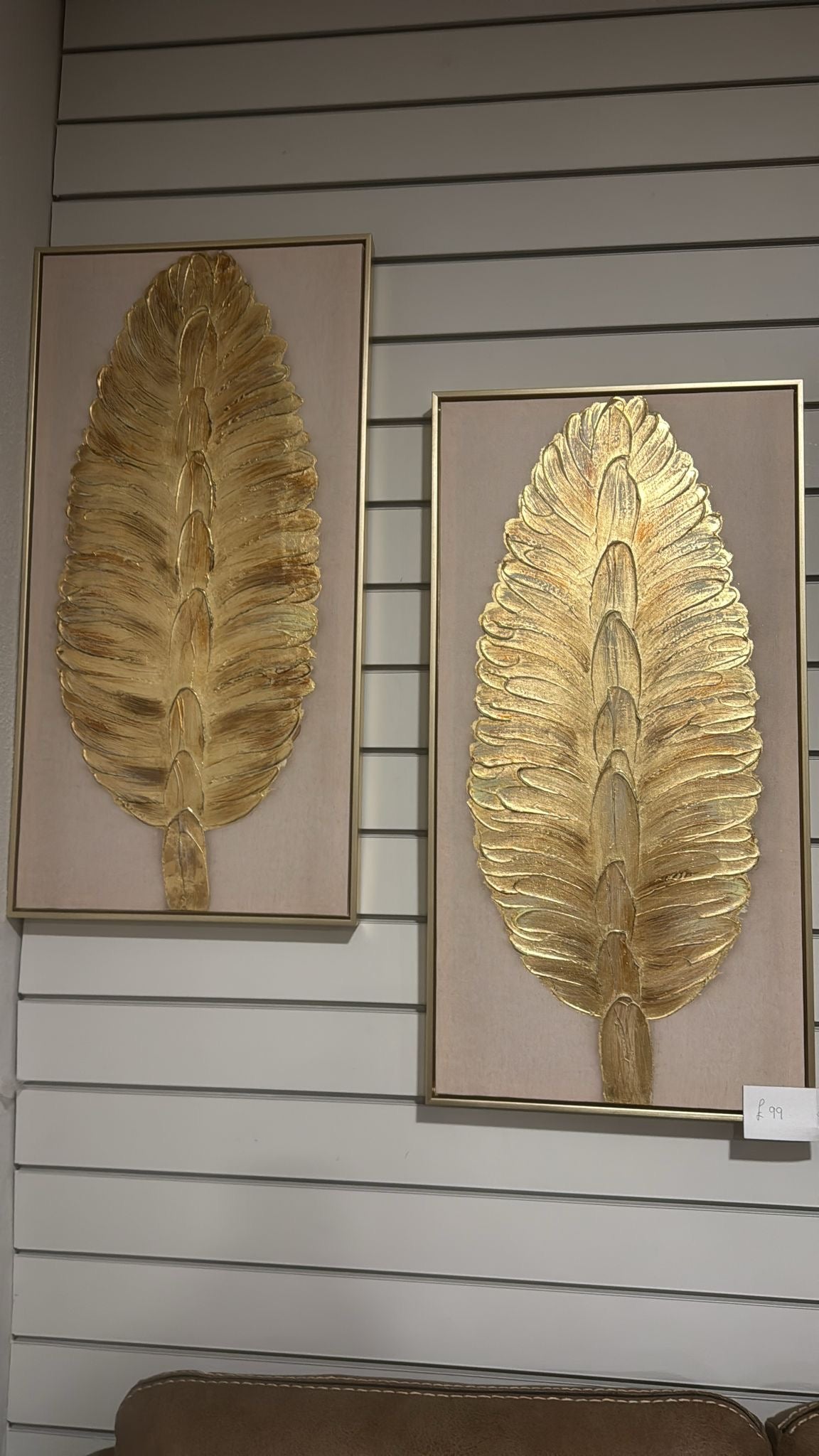 Shop display large feather plant image