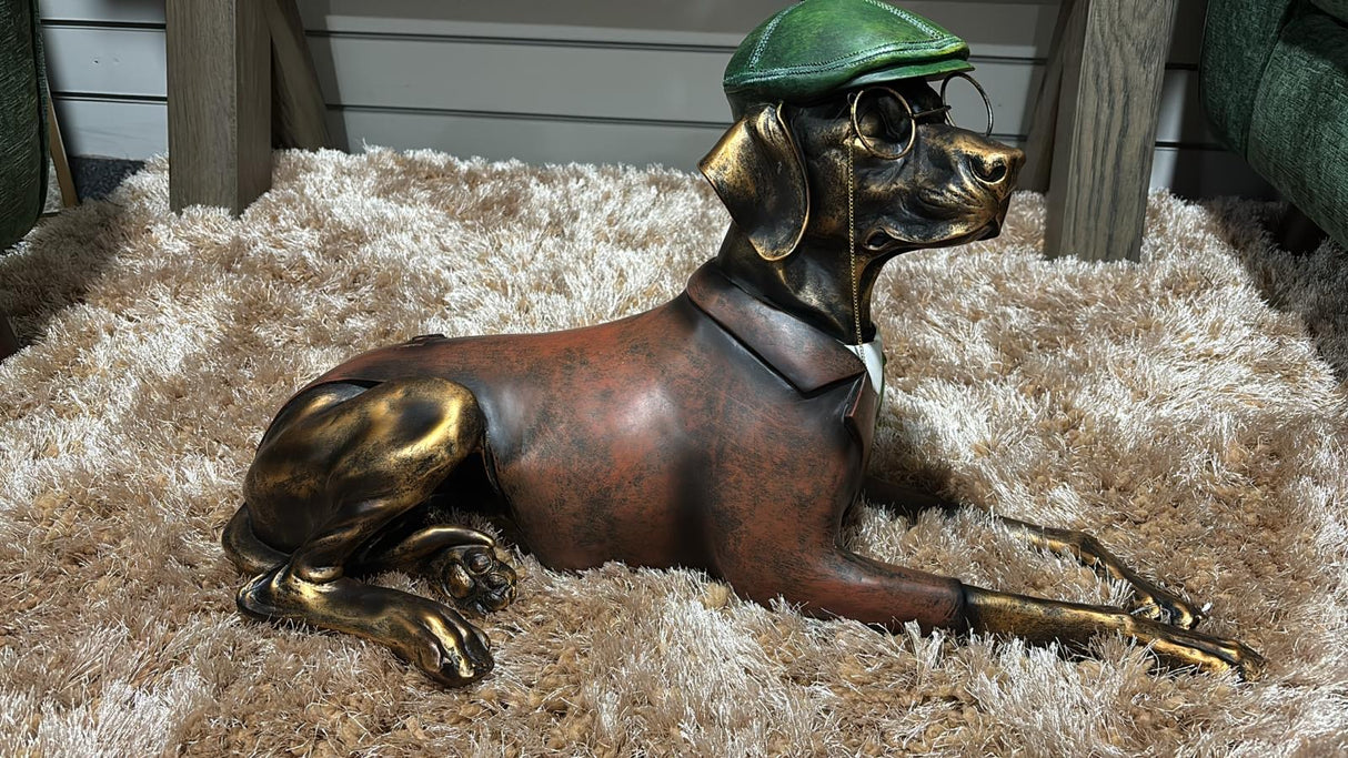 Shop display bronzed dog