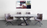 Mirage Extending Dining Table - Light Grey