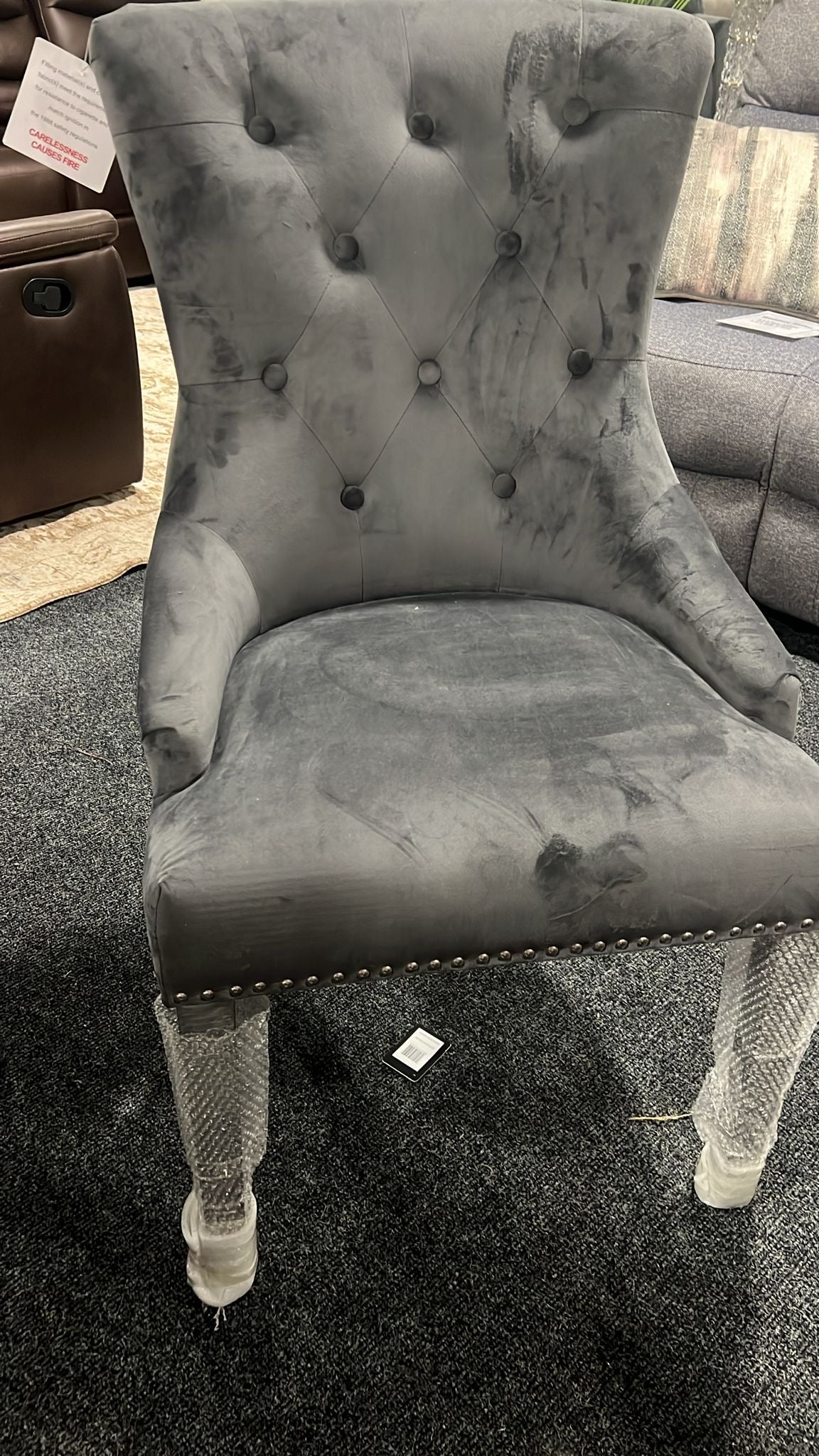 Shop Display Grey Knocker Chair