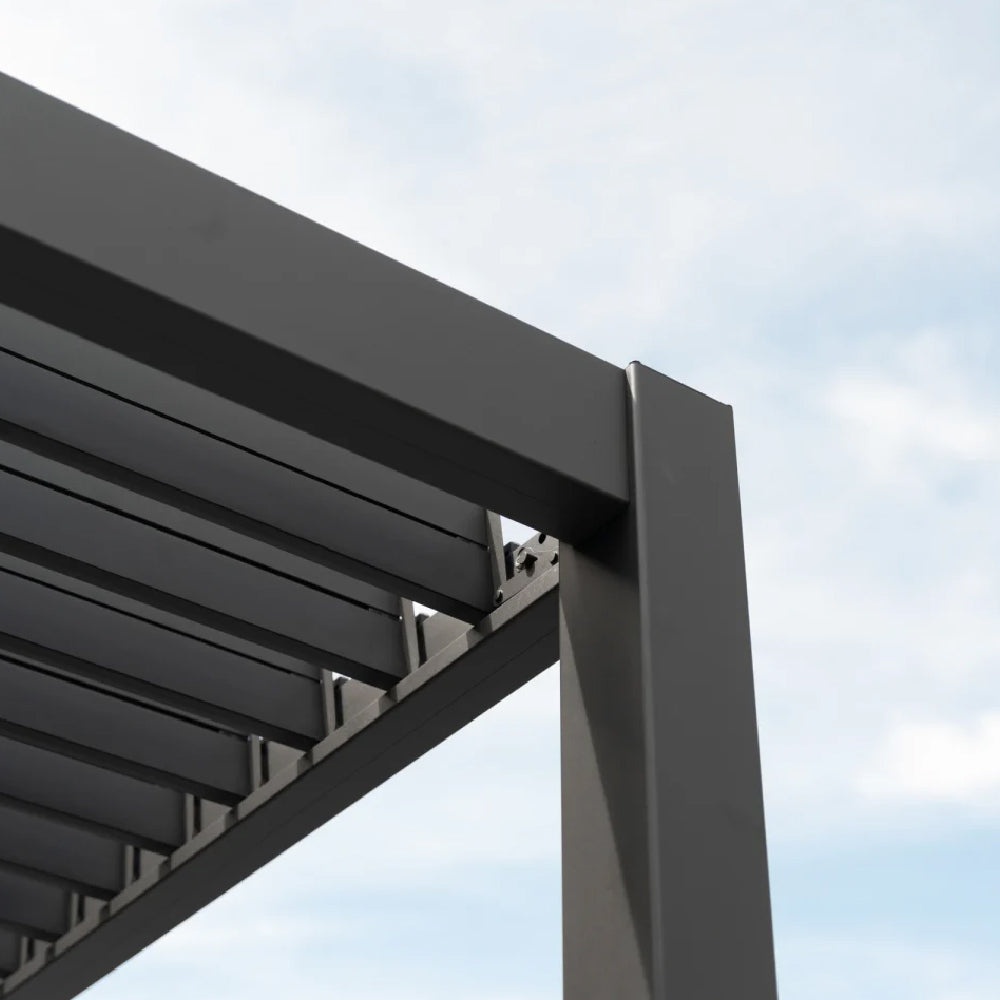 Hilton Aluminium Wall Mounted Pergola - 6m x 3m