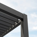 Hilton Aluminium Wall Mounted Pergola - 3m x 4m