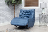 Capri Swivel Rocker Recliner - Blue