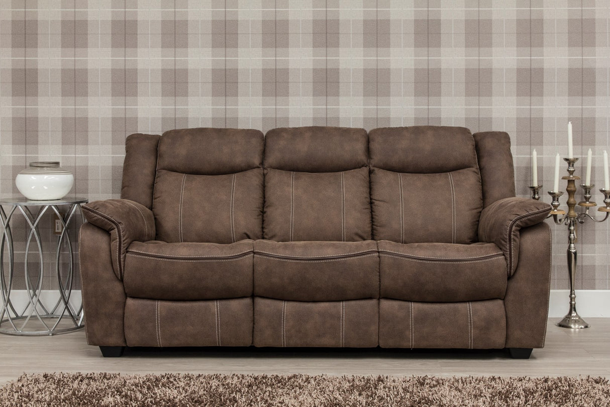 Brooklyn Recliner Sofa Fabric Hazel