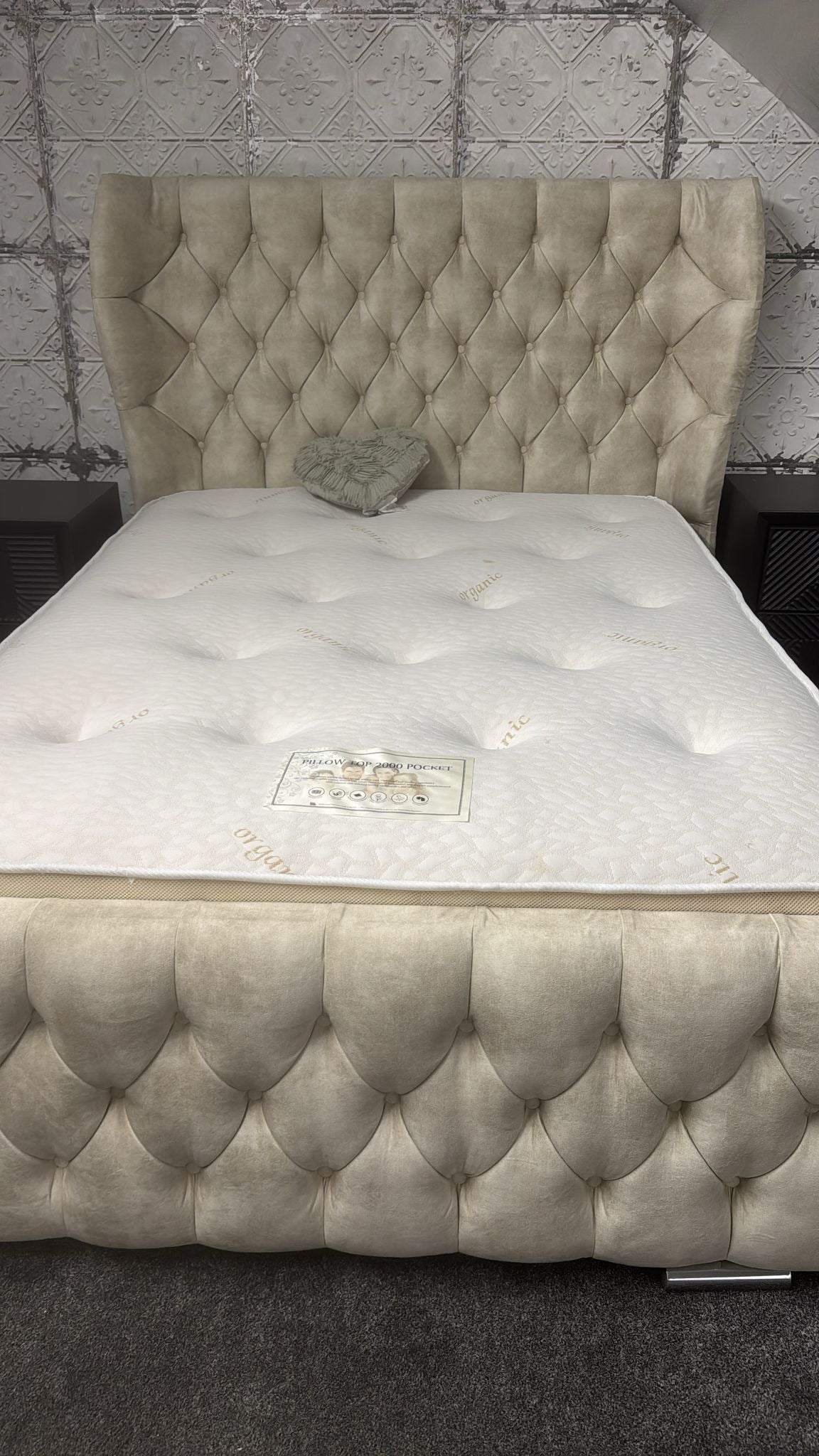 Shop display Double pillow top mattress