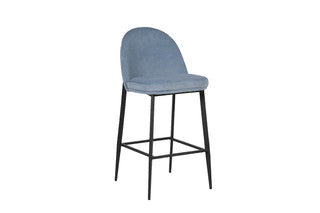 Valent Bar Stool Leather - Blue