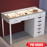 VANITII Diana Vanity Desk - 8 Storage Drawers