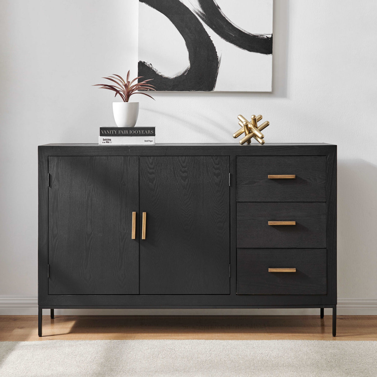 Brixton Black Sideboard