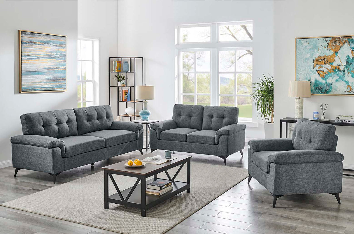 Ottawa Grey 3 Seater Sofa