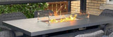 Marseilles 4 seater Aluminium Bar set with Firepit