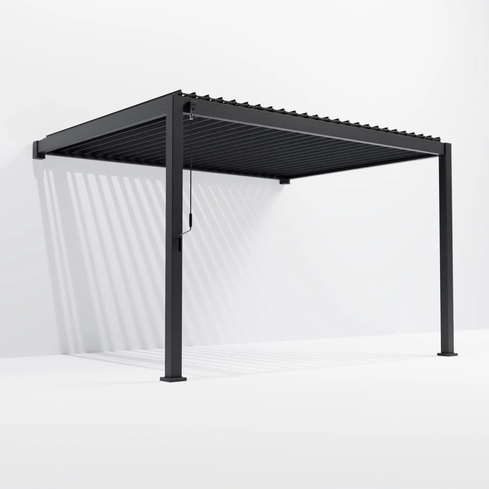 Hilton Aluminium Wall Mounted Pergola - 3m x 4m