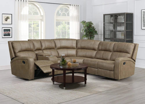 Ruby Tan Recliner Corner Sofas