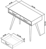 Santorini Fumed Oak & Peppercorn Dressing Table