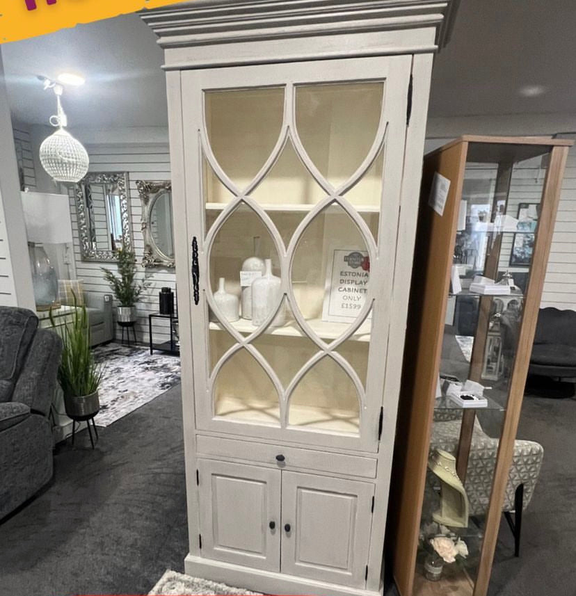 Large Stone Display Cabinet