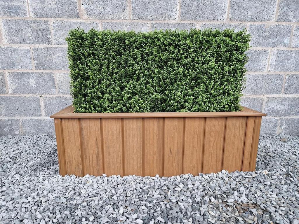 Heavy planter box - teak