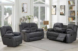 Ashton Reclining 3 + 1 +1 Sofas Slate Grey