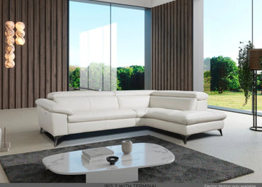 Iris Italian Leather Sofa Range in Mastic 3 + 2 + 1 (Copy)