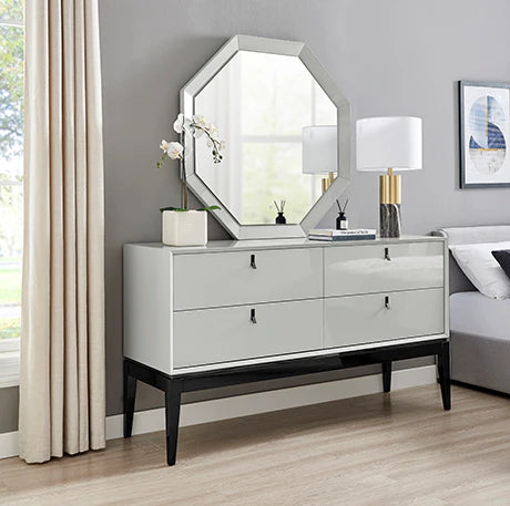 Pasadena Cool Grey Chest of 4 Drawers