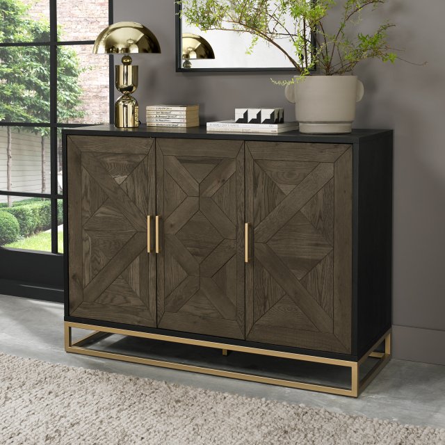 Amelia Fumed Oak Narrow Sideboard