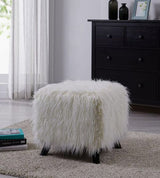 Faux Sheepskin Cube Stool - Furniture Store NI