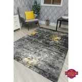 Bellini - dark grey / yellow rug. Available in 4 sizes. Made out of polypropylene.