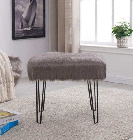 Faux Sheepskin Dressing Table Stool - Furniture Store NI