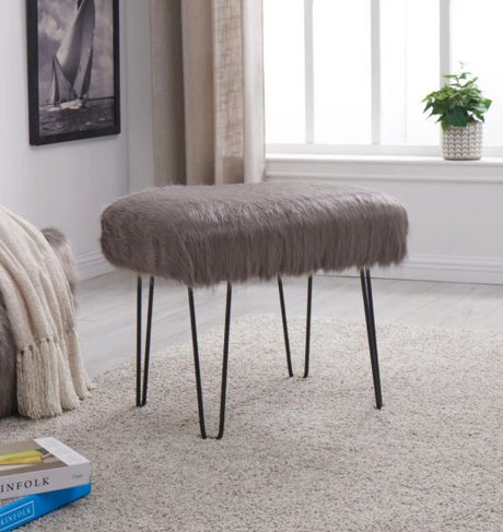 Faux Sheepskin Dressing Table Stool - Furniture Store NI