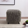 Faux Sheepskin Cube Stool - Furniture Store NI