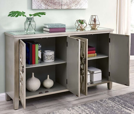 Gallo 4 Door Sideboard - Furniture Store NI - Shelving interior