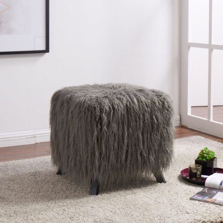 Faux Sheepskin Cube Stool - Furniture Store NI