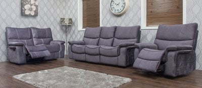 EMILIO FABRIC - DARK GREY SUITE - Furniture Store NI