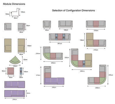 Urban Corner Suite Brown Grey - Furniture Store NI