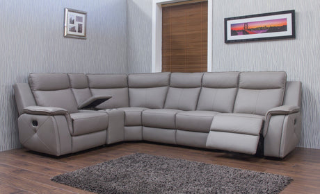 INFINITI LEATHER MODULAR SOFA - TAUPE GREY - Furniture Store NI