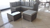 EX LAURA ASHLEY Corner Modular Rattan Garden Set - Furniture Store NI