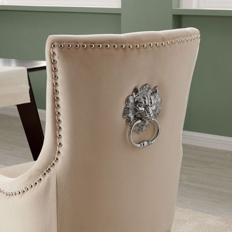 Lion Chair-Cream Velvet - Furniture Store NI