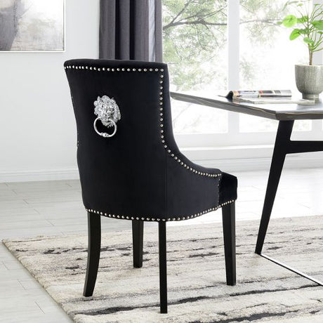 Lion Chair - Black Velvet - Furniture Store NI