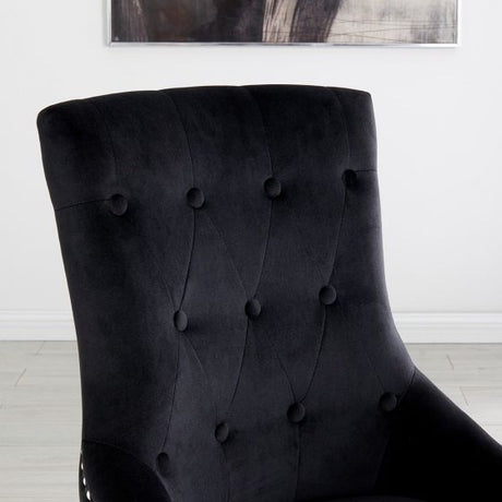 Lion Chair - Black Velvet - Furniture Store NI